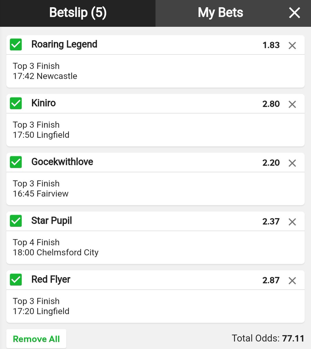 11EAA01 - 🐎 Mixed slip 🤔⚡🔌🕯️📈🙏🏽💵✅