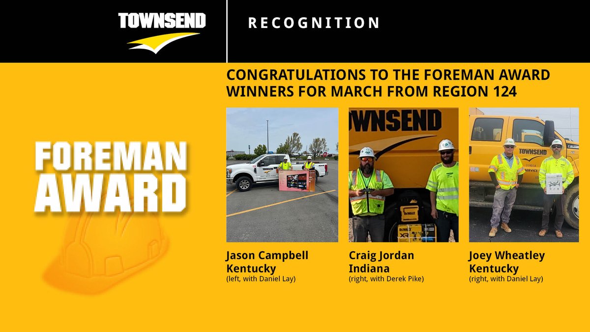 TownsendTreeSvc's tweet image. Whether it&apos;s a quick #safety tip, #leadingbyexample or actively participating in #safetyinitiatives, every effort counts and deserves #recognition. Congratulations to the #winners in regions 100/124/126.