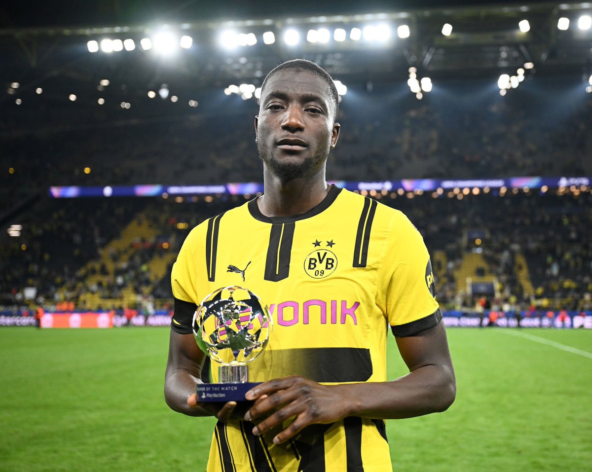 AfricaFactsZone's tweet image. Serhou Guirassy has 28 goals and 8 assists in 40 games for Dortmund this season.
He broke the record for the Most Goals by an African and Dortmund Player in a UEFA Champions League Season with 13.