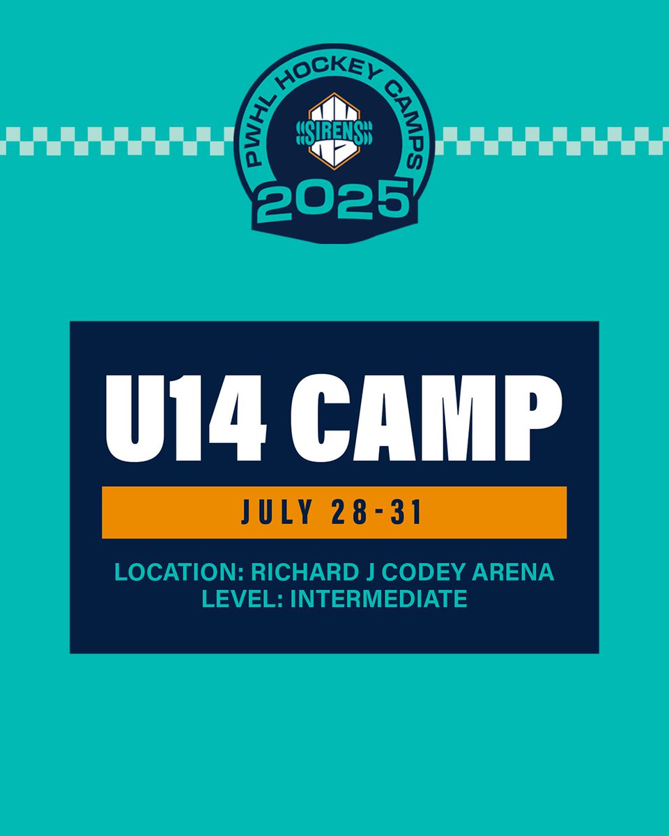 New York Sirens (@pwhl_newyork) on Twitter photo Get ready for some Sirens summer fun! 🔊
We're happy to announce our U14 camp coming this July at Codey Arena.
🔗 Register now: bit.ly/3GdNVFf Get ready for some Sirens summer fun! 🔊
We're happy to announce our U14 camp coming this July at Codey Arena.
🔗 Register now: bit.ly/3GdNVFf