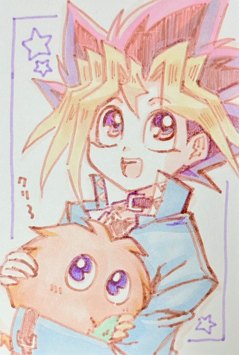 892日目のアナログイラストは遊戯王の武藤遊戯くんとクリボーです。フィギュア化嬉しい〜!ありがとうございます!続報楽しみです! 