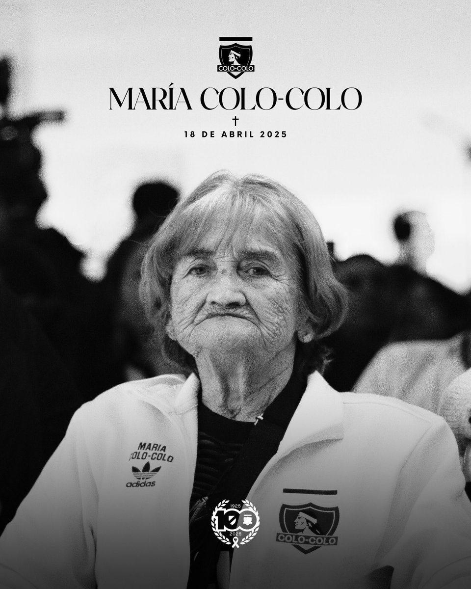 El Club Social y Deportivo Colo-Colo lamenta el sensible fallecimiento de nuestra socia honoraria María Fernández, conocida popularmente en la familia alba como “María Colo-Colo”.  

La señora María acompañó por más de 70 años al Club de sus amores, tanto en Chile como en el