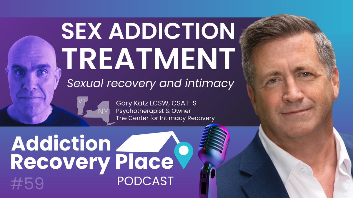 AddictionRplace's tweet photo. 🎧 Play the Addiction Recovery Place Podcast Episode 59
🔗https://t.co/x6Yj8wH82o
🟣 Sex Addiction Treatment Sexual Recovery and Intimacy
🟣Gary Katz, Owner of Center for Intimacy Recovery
🟣 Gary discusses his second career in recovery, focusing on intimacy and sex addiction. https://t.co/ZM8pS12LNH
