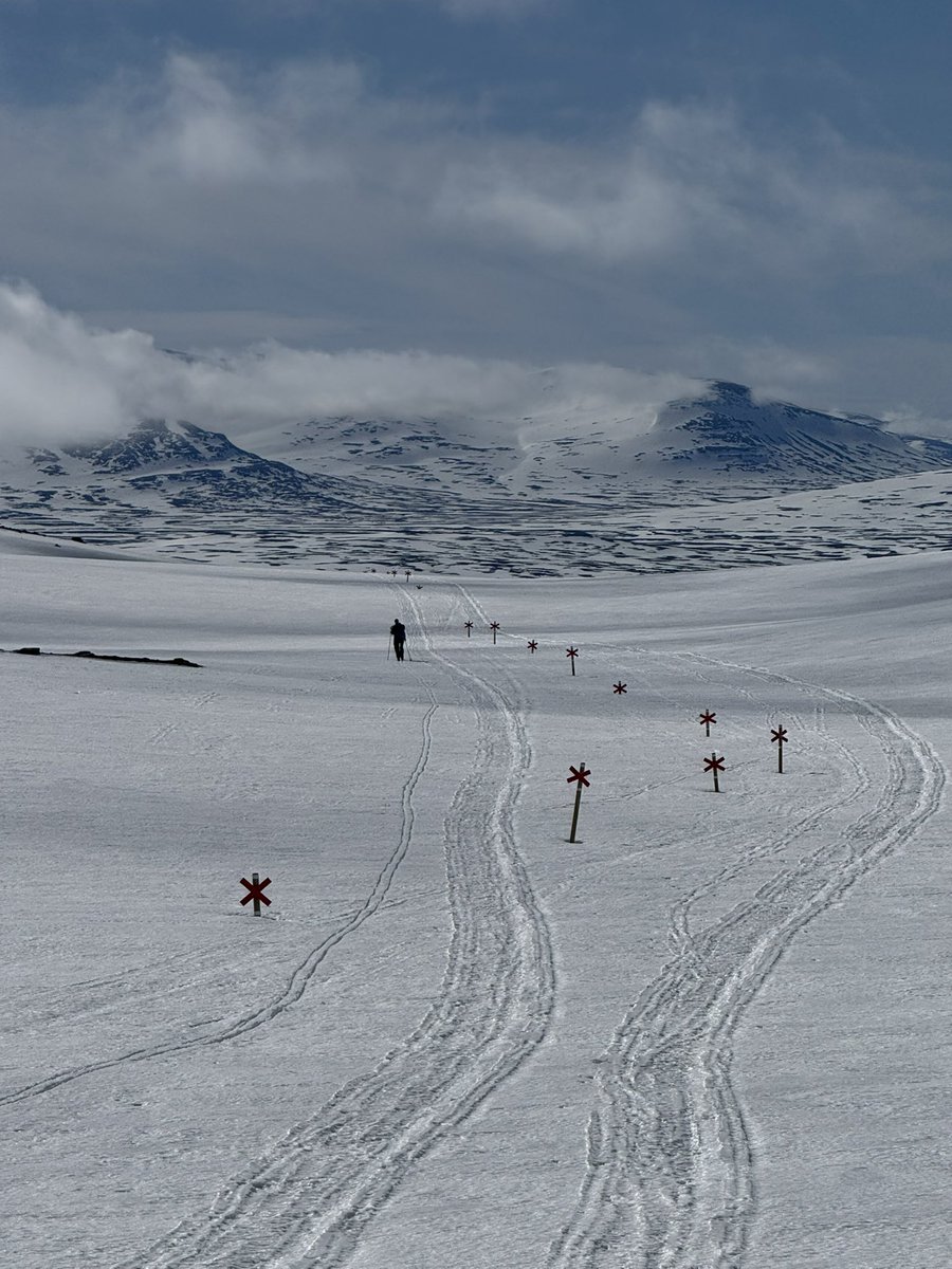 HCHolmberg1's tweet image. Awesome late-April XC skiing in warm ☀️ along the south side of the Norder Tvärån valley up to the Snasahögarna wind shelter (1162 m ASL).
#snasahögarna #springwinter @E_C_S_S