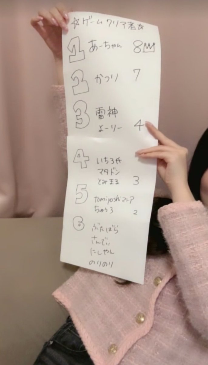 ゲーマーのみなさんお疲れ様でした
次回の営業で王者逆転あるかしら？(笑)
 #冨吉明日香  #everylive