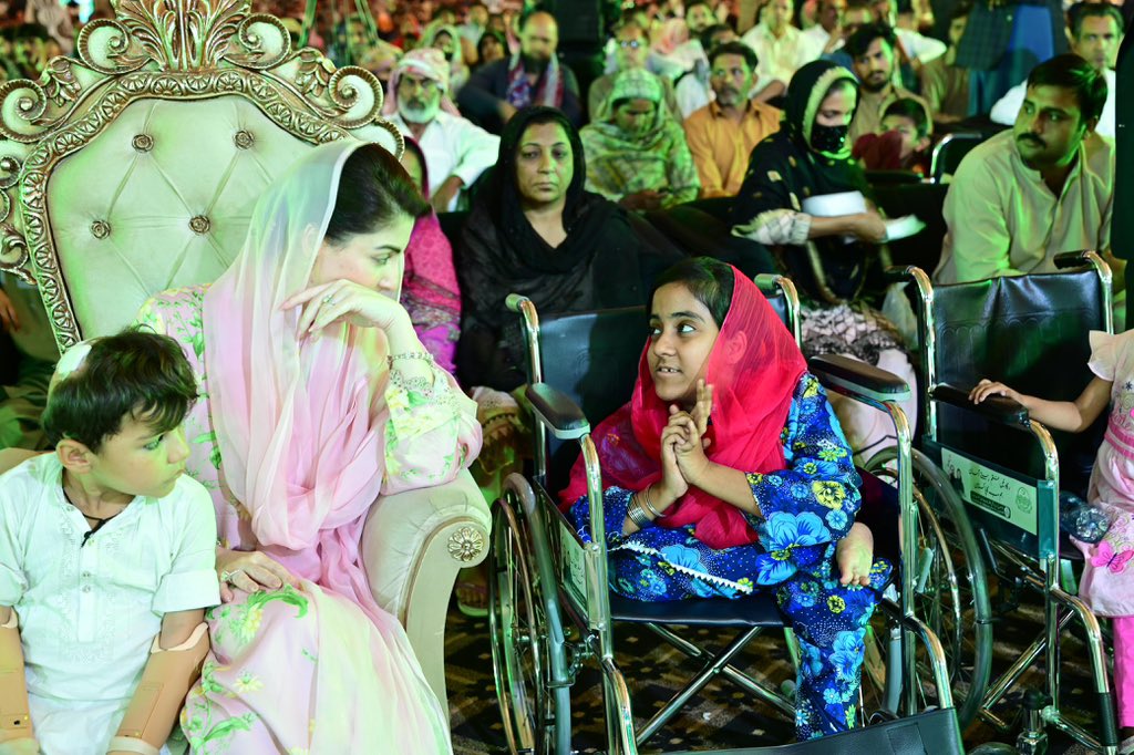 They are our heroes.

Chief Minister Maryam Nawaz Sharif sat among the differently-abled individuals during the ceremony.