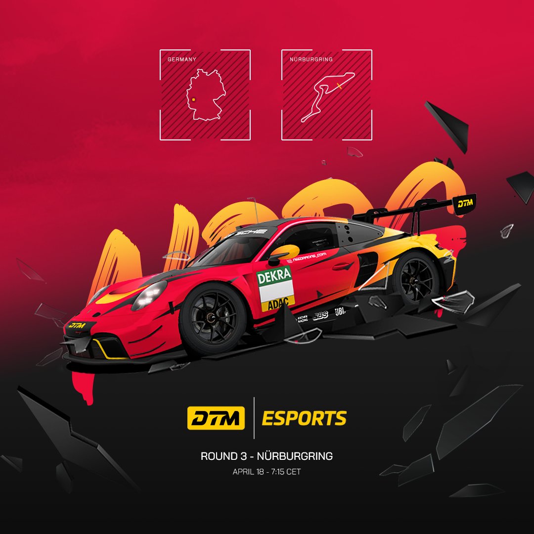 Third round of the <a href="/DTM/">DTM</a> Esports Season 2025 <a href="/raceroom/">RaceRoom</a> coming up tonight!

After a mixed round two for us at Norisring, we are happy to be back on a track with more than 4 corners 😅🤞

Livestream starts 19:15 CEST
youtu.be/IfUlLVNPgAA