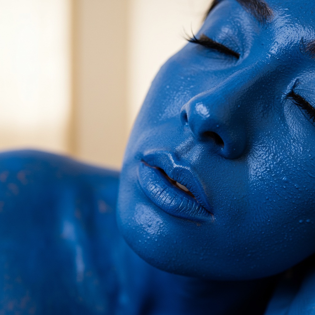 sleeping in blue

#青肌 #顔塗り #messy #AIart #ImageFX #facepainting #bodypainting