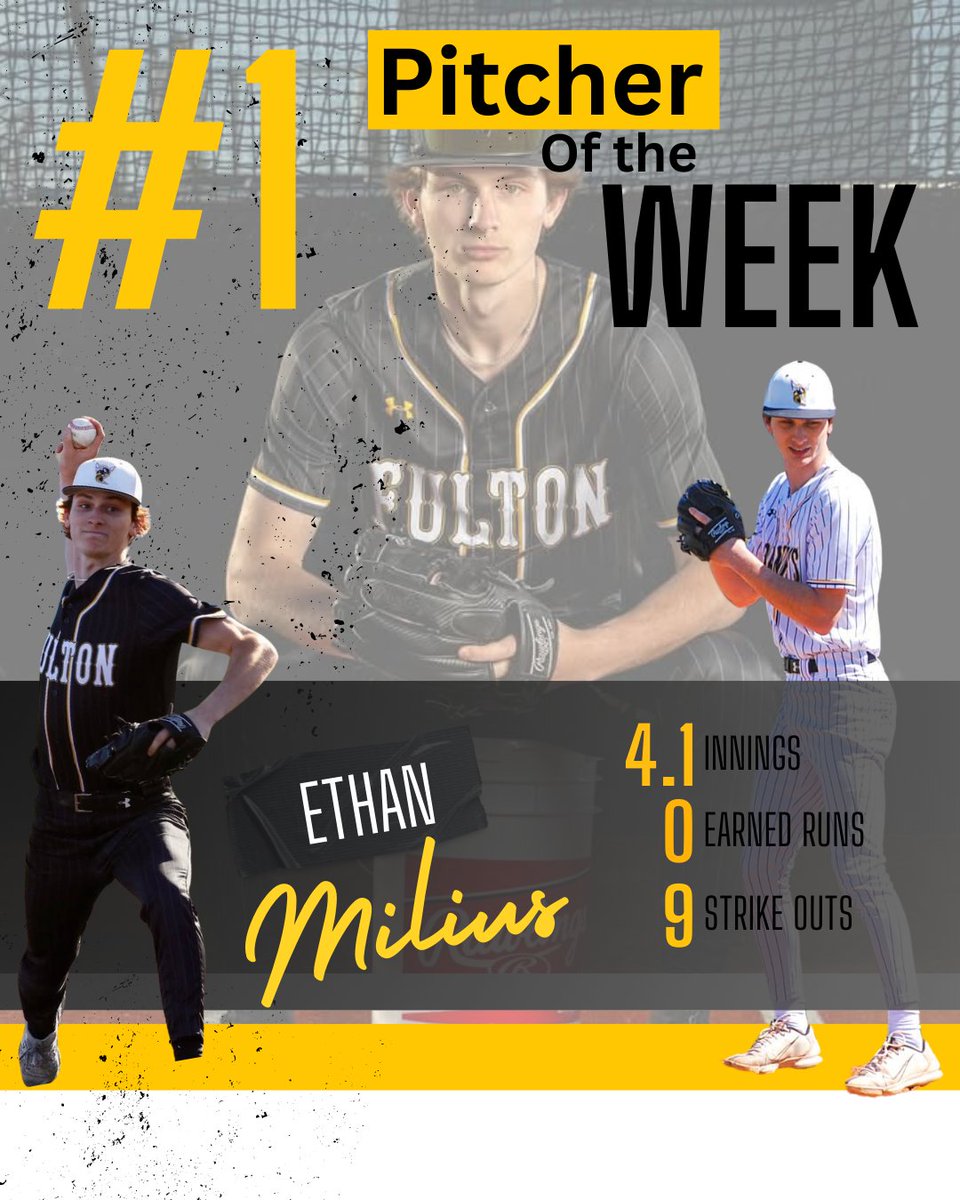 Fulton Hornets Baseball (@baseballfulton) on Twitter photo This week's pitcher of the week is <a href="/ethan_milius/">Ethan Milius</a>. He continues his 0 ER, adding 4.1, making that 19.1 innings! <a href="/FPSActivities/">Fulton Activities</a> <a href="/FultonSunSports/">Fulton Sun Sports</a> <a href="/KOMUsports/">KOMU 8 Sports</a> <a href="/RodKRCG13/">Rod Smith</a> This week's pitcher of the week is <a href="/ethan_milius/">Ethan Milius</a>. He continues his 0 ER, adding 4.1, making that 19.1 innings! <a href="/FPSActivities/">Fulton Activities</a> <a href="/FultonSunSports/">Fulton Sun Sports</a> <a href="/KOMUsports/">KOMU 8 Sports</a> <a href="/RodKRCG13/">Rod Smith</a>