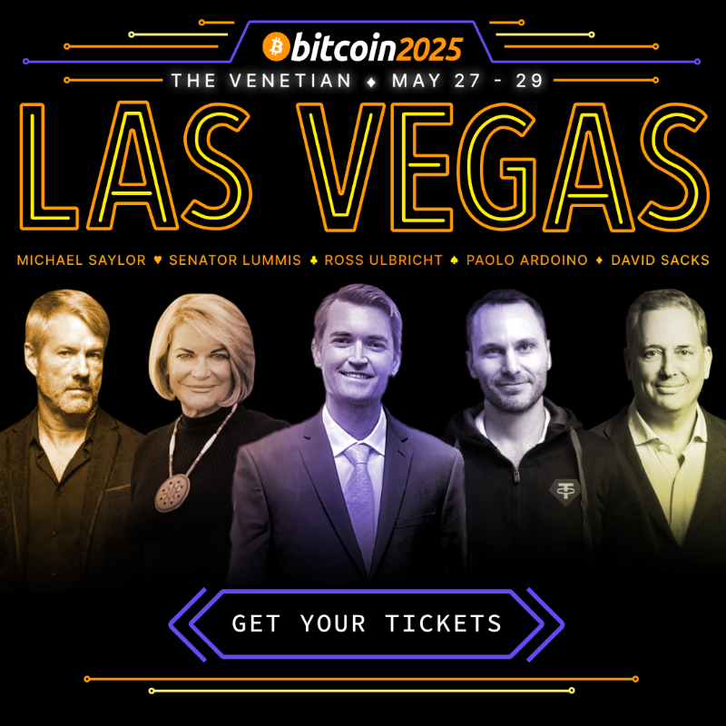 TheBitcoinConf's tweet photo. THE BIGGEST BITCOIN CONFERENCE IS COMING TO LAS VEGAS 🚀
Join top industry leaders &amp; innovators May 27-29 | Secure your spot before tickets sell out!