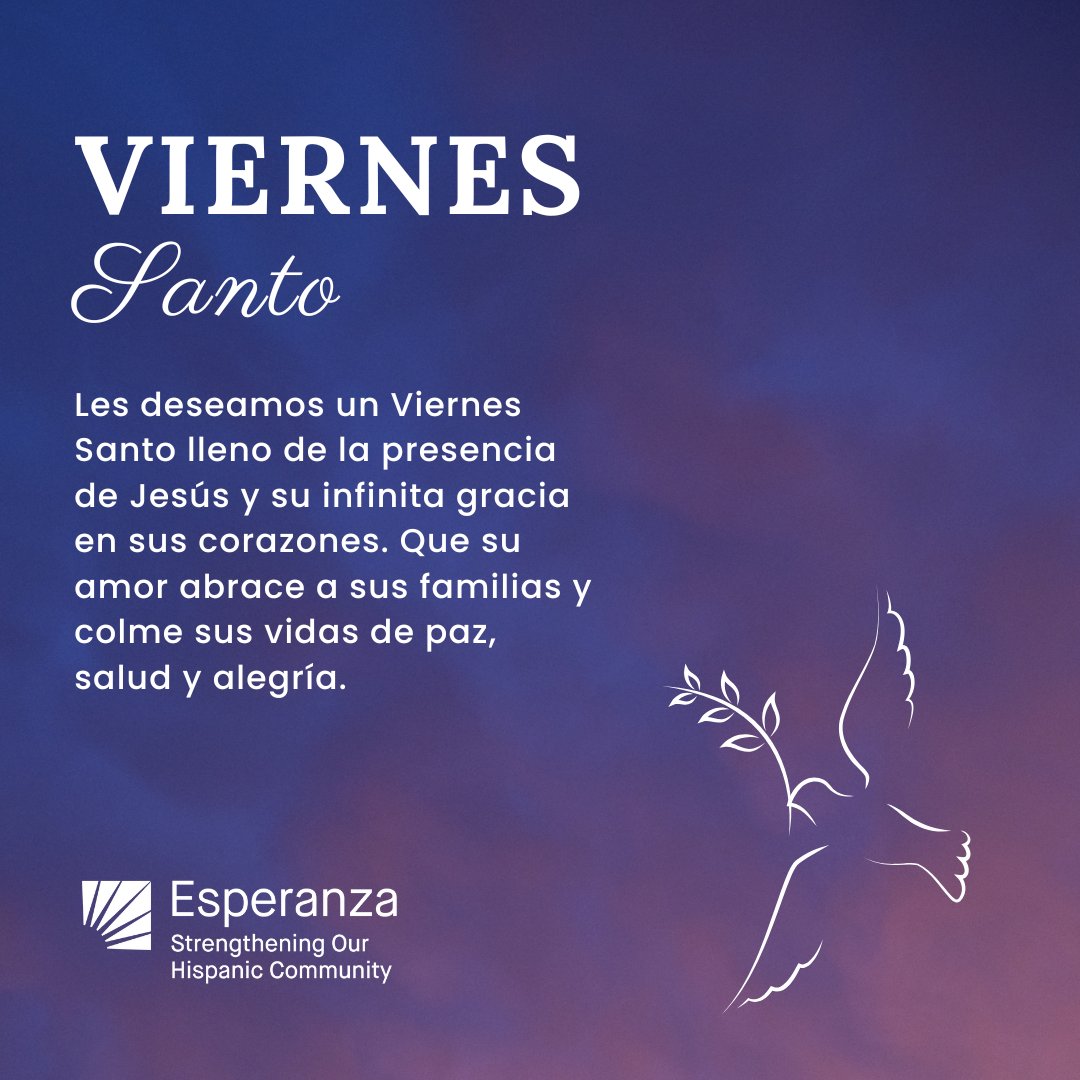Hoy hacemos una pausa para reflexionar sobre el significado del Viernes Santo: un día de sacrificio, amor y redención. Al recordar el profundo camino hacia la cruz, que podamos llevar con nosotros su mensaje de compasión, esperanza y gracia. 
#esperanza #viernessanto #huntingpark