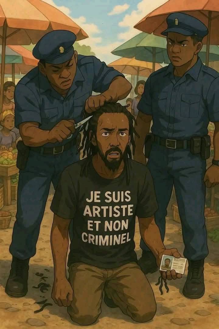 NesteliaFforest's tweet image. #MackToob

"Je sortais du Moka quand je croise un collègue artiste. On échange quelques mots à l'entrée du Moka, et soudain, les agents d'armée débarque dans leur véhicule, armes braquées sur nous. Et là, sans prévenir, ils nous tombent dessus avec des ciseaux. 

 #dreadlocks