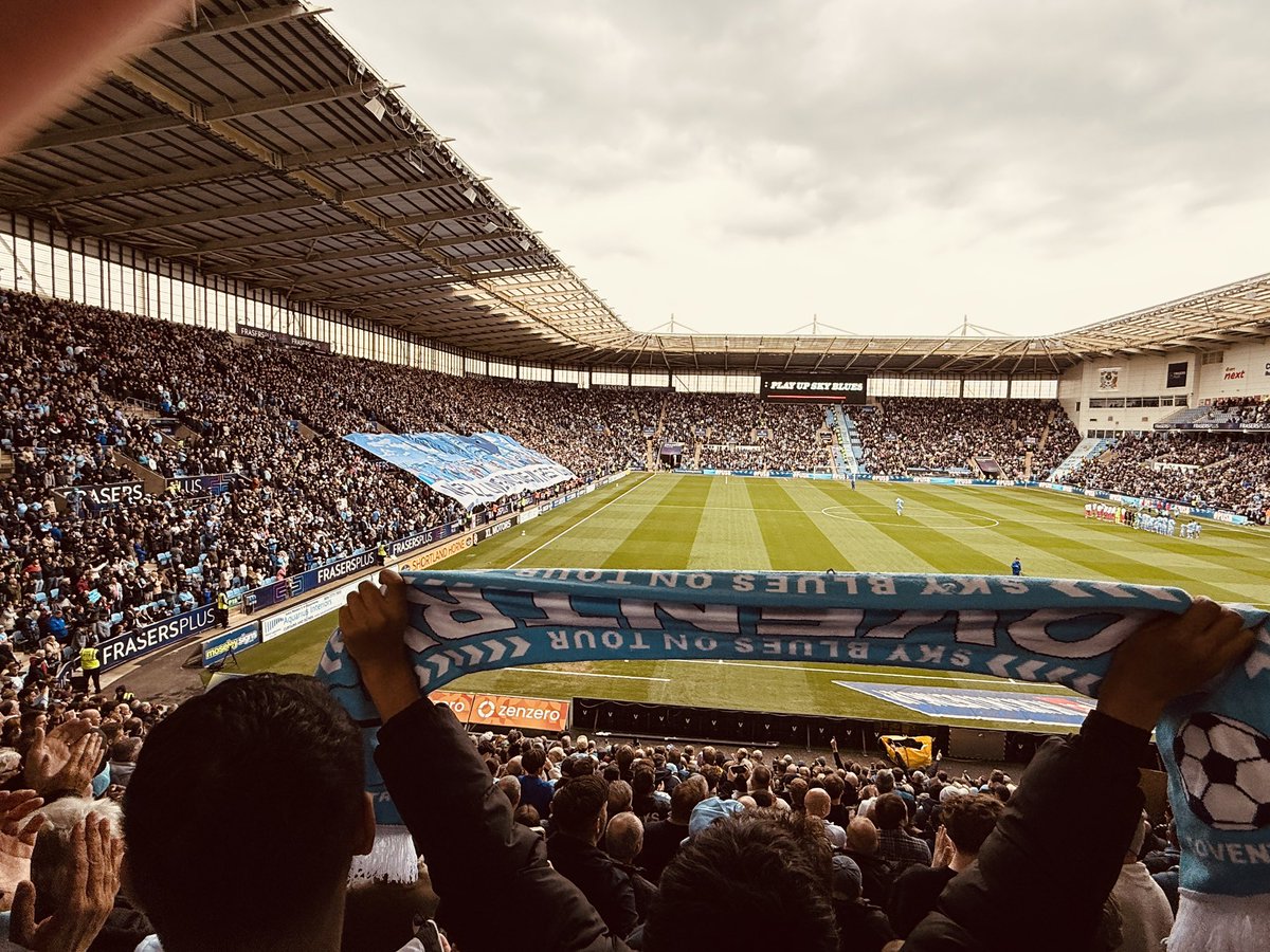 Stacey (@skybluestacey) on Twitter photo Sell out crowd looks class today and the atmosphere is ace 👏🩵⚽️ <a href="/Coventry_City/">Coventry City</a> #PUSB 🤩 Sell out crowd looks class today and the atmosphere is ace 👏🩵⚽️ <a href="/Coventry_City/">Coventry City</a> #PUSB 🤩