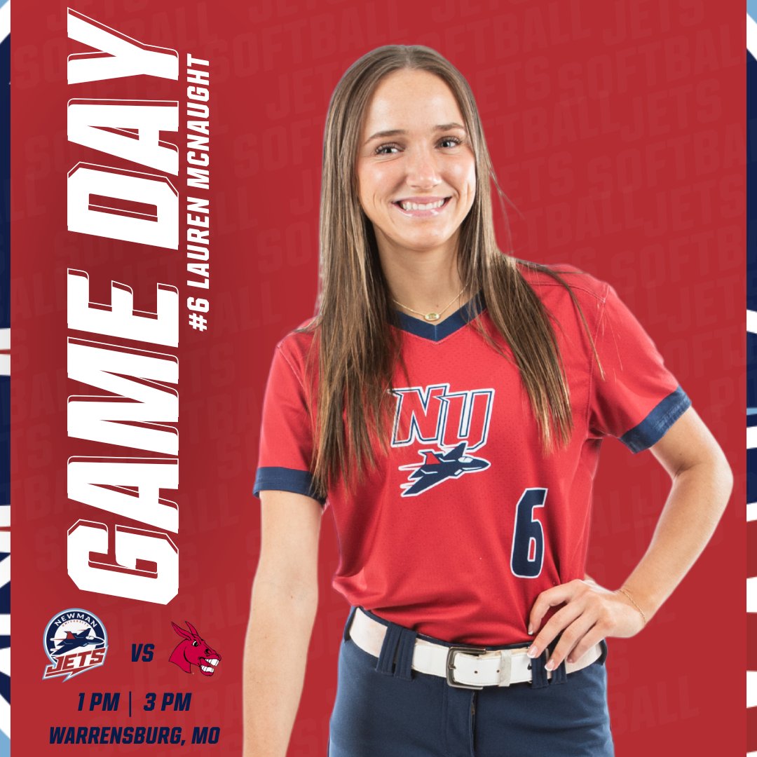 Newman Athletics (@newmanjets) on Twitter photo GAME DAY!
🆚UCM
📍Warrensburg, MO
⌚1 PM | 3 PM
📺bit.ly/3IXPTFh
📈bit.ly/3U3CSml
#JetPower✈️ x <a href="/NewmanJetsSB/">Newman Softball</a> GAME DAY!
🆚UCM
📍Warrensburg, MO
⌚1 PM | 3 PM
📺bit.ly/3IXPTFh
📈bit.ly/3U3CSml
#JetPower✈️ x <a href="/NewmanJetsSB/">Newman Softball</a>