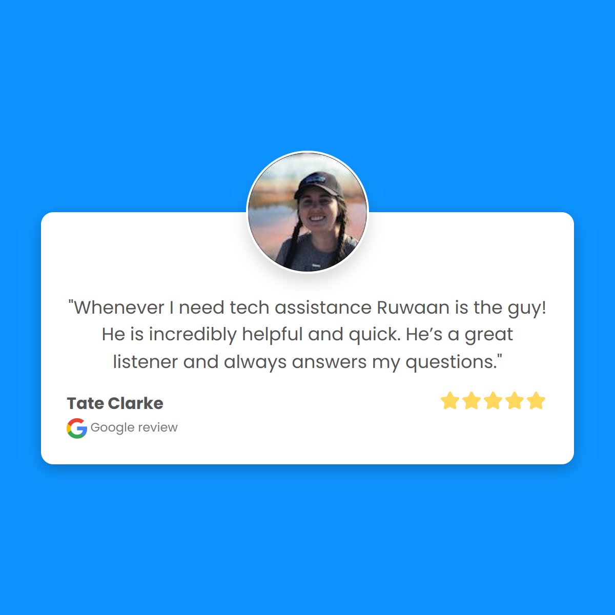 qnectu's tweet photo. Another 5 star review from an awesome qnectU client. Thank you Tate Clarke! https://t.co/7UuteWfQEb