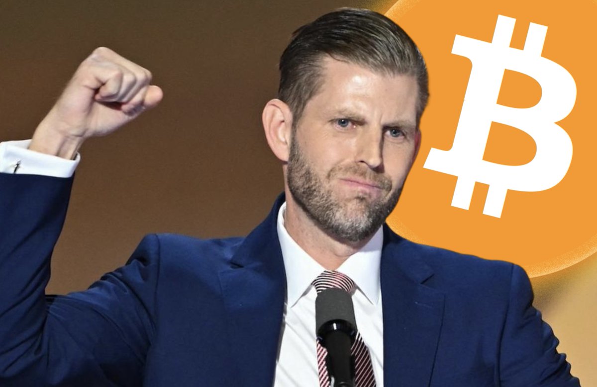🇺🇸 ERIC TRUMP: "I AM CONFIDENT THAT #BITCOIN IS GOING TO HIT $1 MILLION"

HE KNOWS WHAT'S COMING 🚀