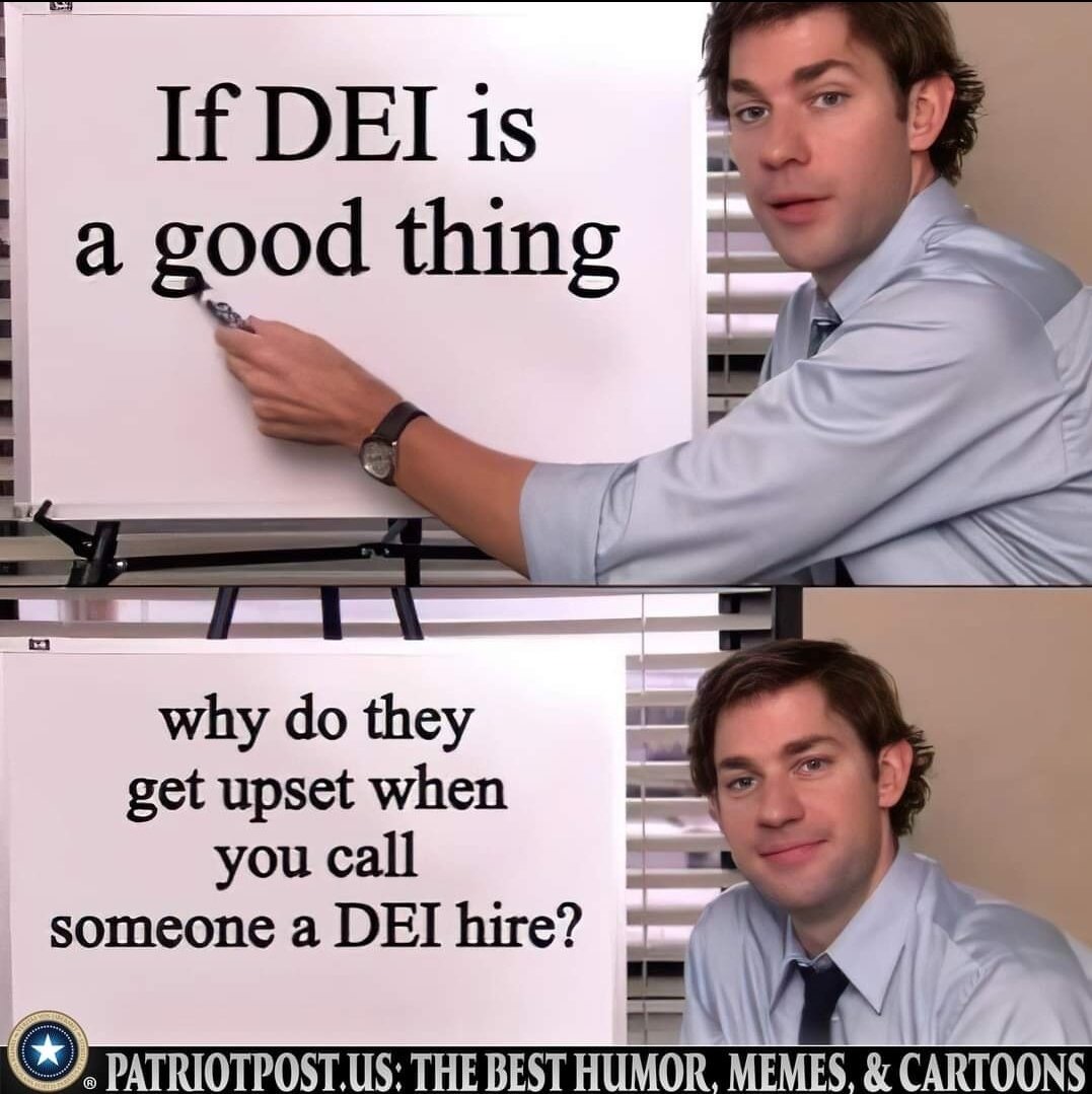 AntiWokeMemes's tweet photo. @elonmusk DEI is a bad thing, always. https://t.co/cjHoVXic1L
