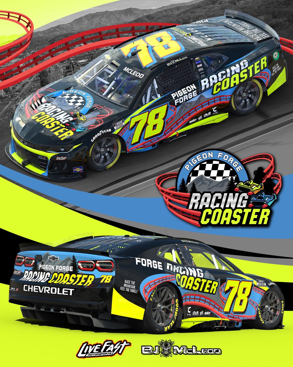 Live Fast Motorsports (@teamlivefast) on Twitter photo We are so excited to be partnering with <a href="/pfracingcoaster/">Pigeon Forge Racing Coaster</a> next week at the Jack Link’s 500 in Talladega.
#pigeonforge | #mountaincoaster | #nascar We are so excited to be partnering with <a href="/pfracingcoaster/">Pigeon Forge Racing Coaster</a> next week at the Jack Link’s 500 in Talladega.
#pigeonforge | #mountaincoaster | #nascar