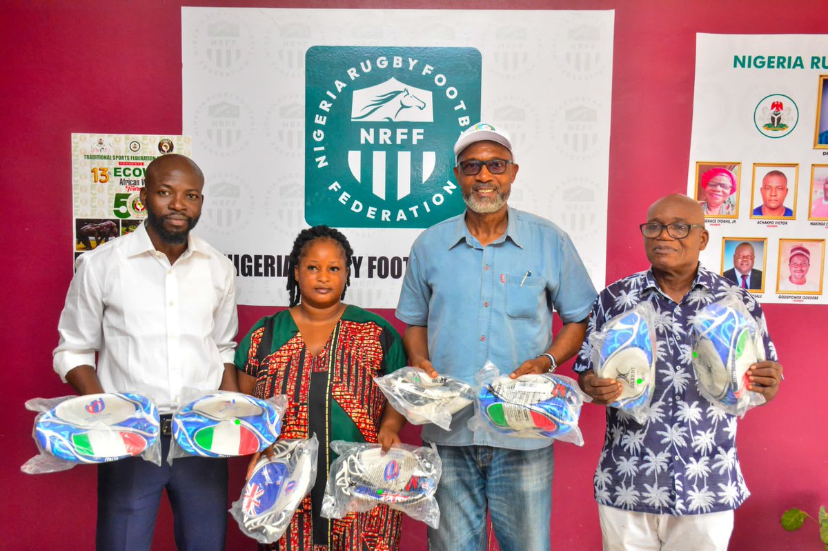UK in Nigeriaπ¬π§π³π¬ (@ukinnigeria) on Twitter photo Led by DHC <a href="/gill_lever1/">Gill Lever OBE</a>, <a href="/UKinNigeria/">UK in Nigeriaπ¬π§π³π¬</a> were glad to facilitate and handover a supply of Rugby SOS Kit to the NRFF, <a href="/NigeriaRugby/">Stallions RFC</a>.
The π¬π§ supports progress made in π³π¬ π - rising from 24th to 8th in Africa and its inclusion of women participation and players. Led by DHC <a href="/gill_lever1/">Gill Lever OBE</a>, <a href="/UKinNigeria/">UK in Nigeriaπ¬π§π³π¬</a> were glad to facilitate and handover a supply of Rugby SOS Kit to the NRFF, <a href="/NigeriaRugby/">Stallions RFC</a>.
The π¬π§ supports progress made in π³π¬ π - rising from 24th to 8th in Africa and its inclusion of women participation and players.