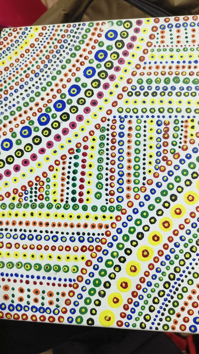 priyallpoodar's tweet image. #DotPainting #oldmemories #madebyme