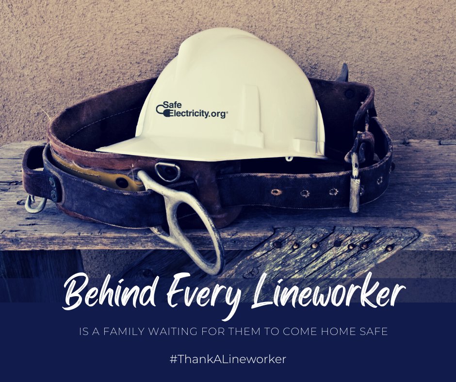 Got power? Thank a lineman! They put their lives on the line to keep the power on and people safe. Visit loom.ly/lRtZs9I to send a thank you note to a lineworker.