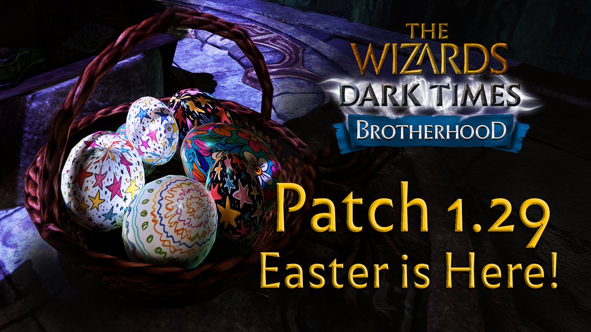 🌸 Patch 1.29 – Easter is Here! 🐣

Spring has arrived in The Wizards – Dark Times: Brotherhood, and with it comes a fresh wave of fixes, polish, and a sprinkle of seasonal charm! 

For more info go to store.steampowered.com/news/app/11038…
See you in Arbor, and Happy Easter from the team! 💐