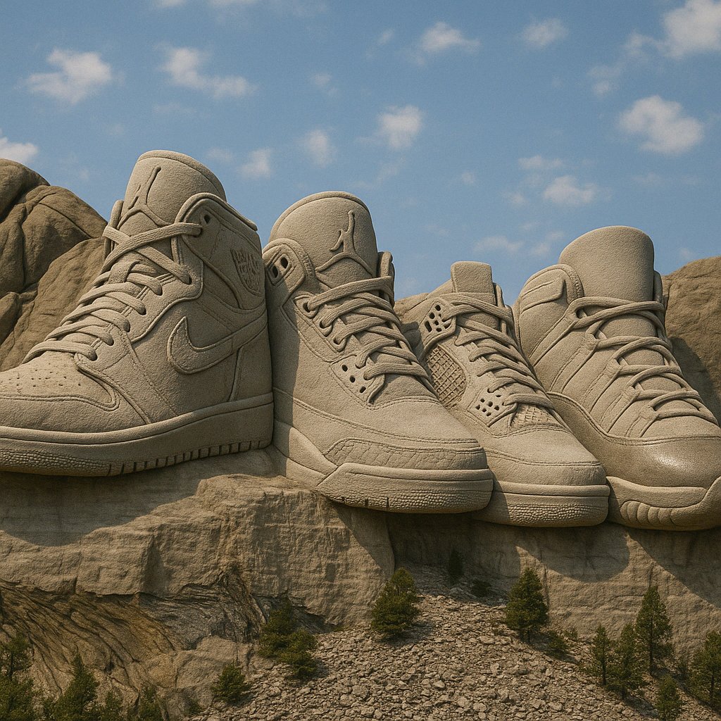 Air Jordan 1, Air Jordan 3, Air Jordan 4, Air Jordan 11...

Is this the Air Jordan Mount Rushmore?