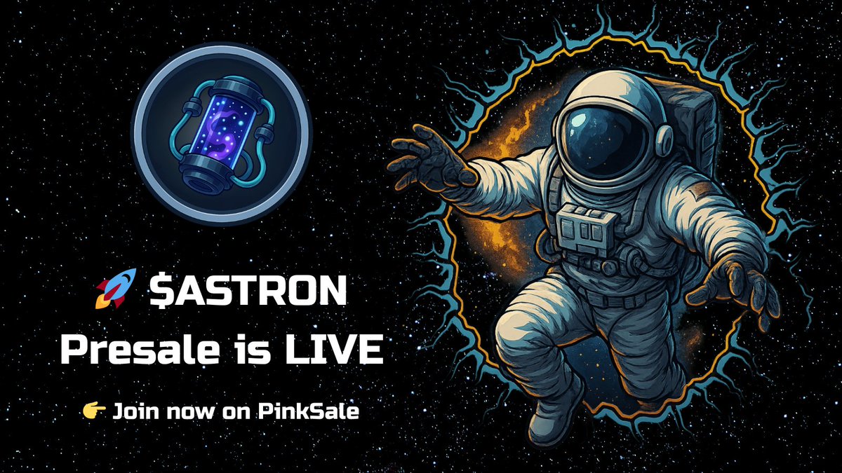 🚀 $ASTRON Presale is LIVE! Powering the Astro Pump ecosystem — from AI tools and token listings to in-game ads and affiliate campaigns. 🔥Join the presale now before it takes off!

🌐 👉 pinksale.finance/launchpad/base…