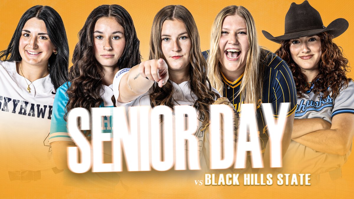 🚨 𝗦𝗘𝗡𝗜𝗢𝗥 𝗗𝗔𝗬 🚨

🆚: Black Hills State
🕚: 11 a.m. &amp; 1 p.m.
🏟️: Aspen Field
📍: Durango, Colo.
🔗: bit.ly/SkyhawksSB

#ToTheTop