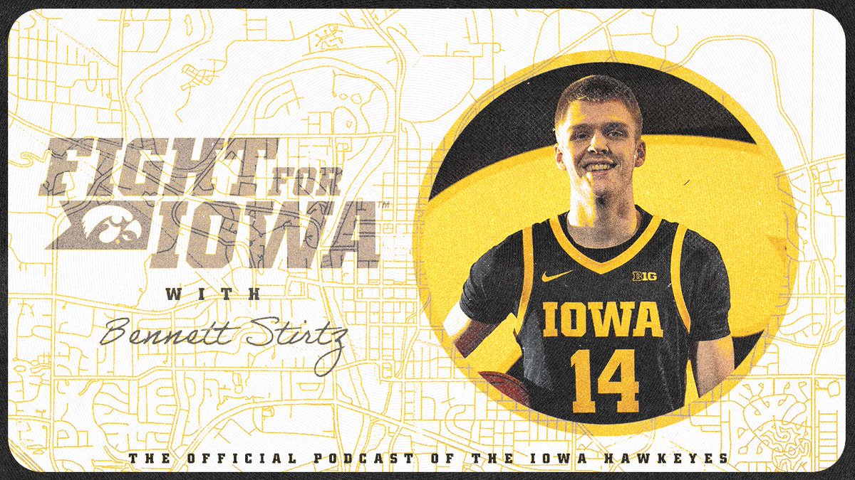 Great conversation with new @iowahoops guard Bennett Stirtz on this week’s Fight for Iowa Podcast. He follows Coach McCollum from Drake and brings a lot to the floor. 

Full episode here: hawkeyesports.com/podcasts
YouTube: youtu.be/dO0aSRnTHhQ