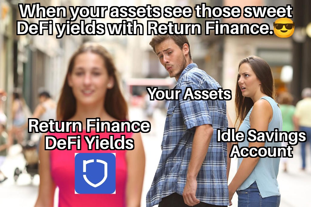 Crypto_vanilla1's tweet photo. Why Let Your Money Nap?

Wake It Up with Return Finance! 
Say goodbye to idle assets and hello to market-leading yields! 

With Return Finance, you’re tapping into the best DeFi protocols to grow your wealth effortlessly.  
@ReturnFinance
@timora_inyang https://t.co/N6ACM6DVHC
