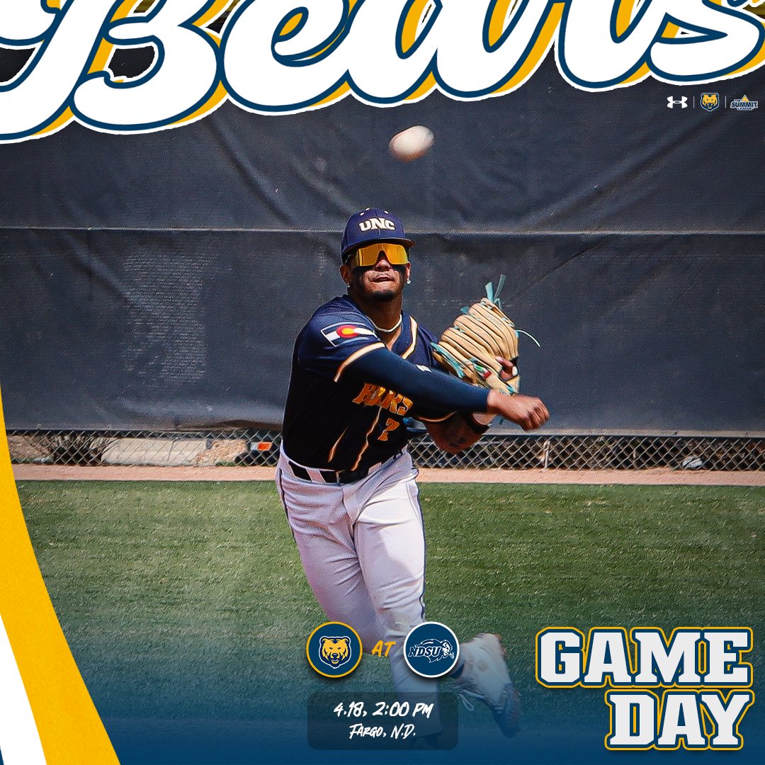𝙁𝙧𝙞𝙙𝙖𝙮 𝙈𝙖𝙩𝙘𝙝𝙪𝙥 𝙄𝙣 𝙁𝙖𝙧𝙜𝙤

🆚 | North Dakota State
📌 | Fargo, ND
🏟️ | Newman Outdoor Field
🕔 | 2:00 PM
📈 | loom.ly/mAVXbjY
📺 | Summit League Network

#BearWitness | #SummitBSB
