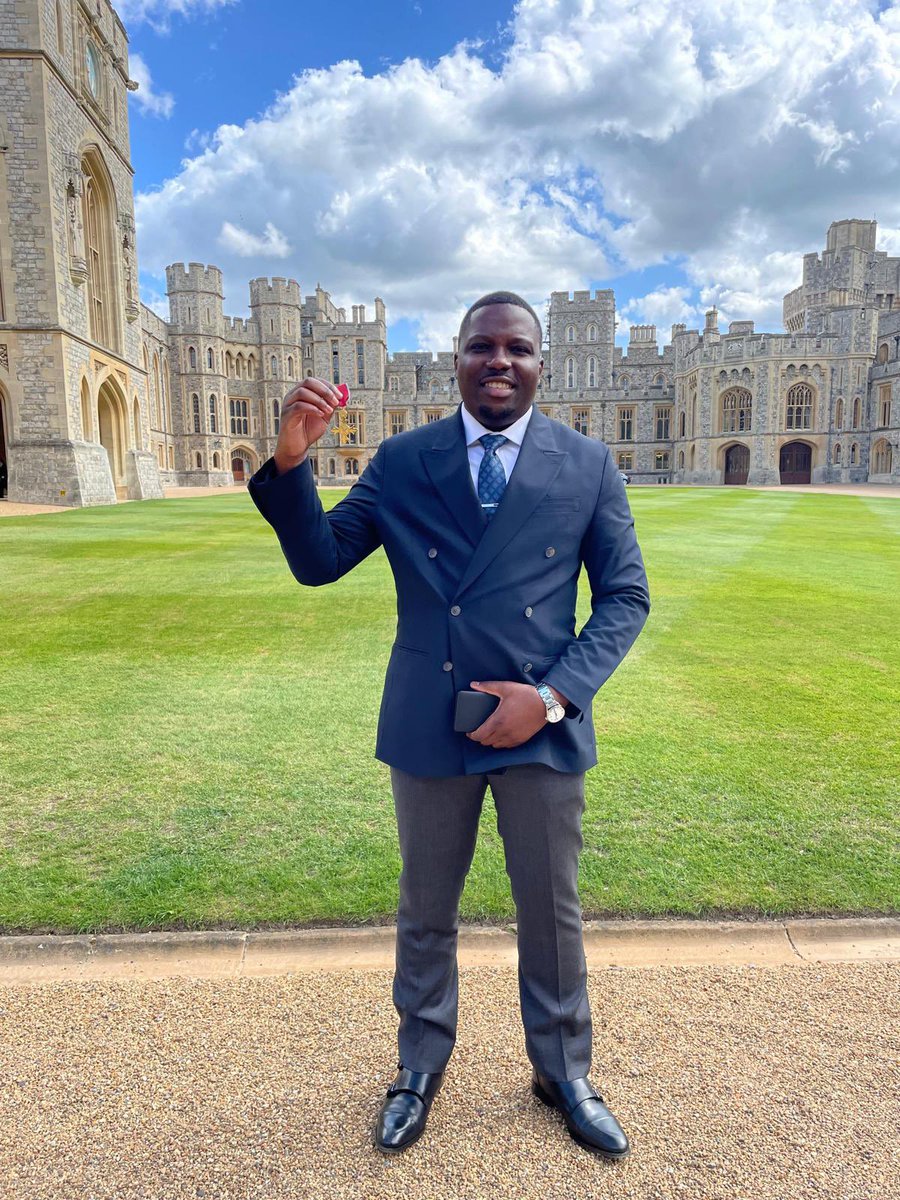 Amazing day celebrating family, success and progress- officially receiving my OBE at Windor Castle