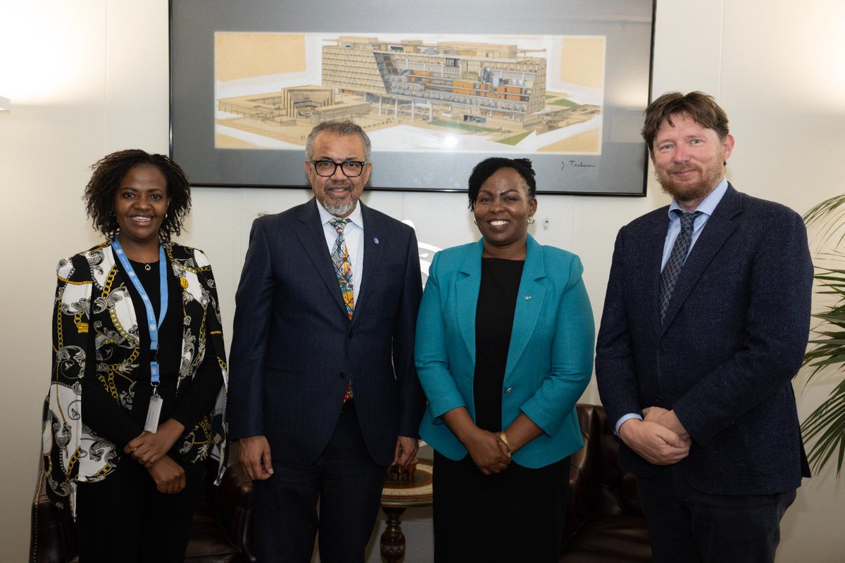 Tedros Adhanom Ghebreyesus (@drtedros) on Twitter photo I was honored to welcome <a href="/GenevaMissionKE/">Kenya Mission Geneva</a> Ambassador <a href="/FancyToo7/">Amb. Dr. Fancy Too, MBS</a> on her first visit to <a href="/WHO/">World Health Organization (WHO)</a> since recently taking up her post.
We discussed the strong collaboration between WHO and #Kenya, and the opportunities for expanding the use of digital technology and data to support health I was honored to welcome <a href="/GenevaMissionKE/">Kenya Mission Geneva</a> Ambassador <a href="/FancyToo7/">Amb. Dr. Fancy Too, MBS</a> on her first visit to <a href="/WHO/">World Health Organization (WHO)</a> since recently taking up her post.
We discussed the strong collaboration between WHO and #Kenya, and the opportunities for expanding the use of digital technology and data to support health