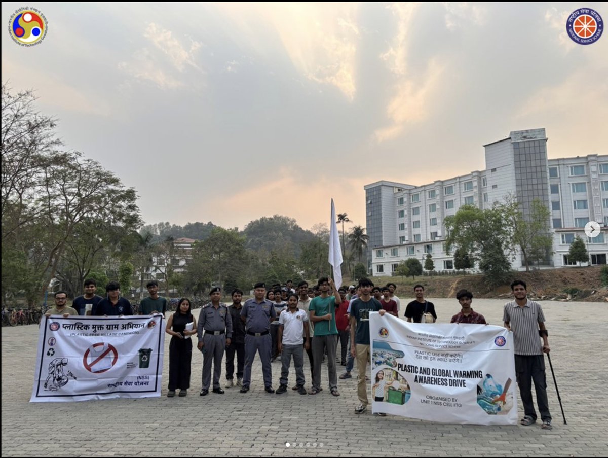 nss_iitg's tweet photo. Our successful rally raised awareness about plastic-free living and global warming. Grateful to our NSS family for their energy and commitment to the environment!
#NSSIITGuwahati
#EnvironmentalAwareness
#PlasticFree
#GlobalWarming
#GreenFuture
#EcoFriendly
#Sustainability https://t.co/O9I6n1bVVc