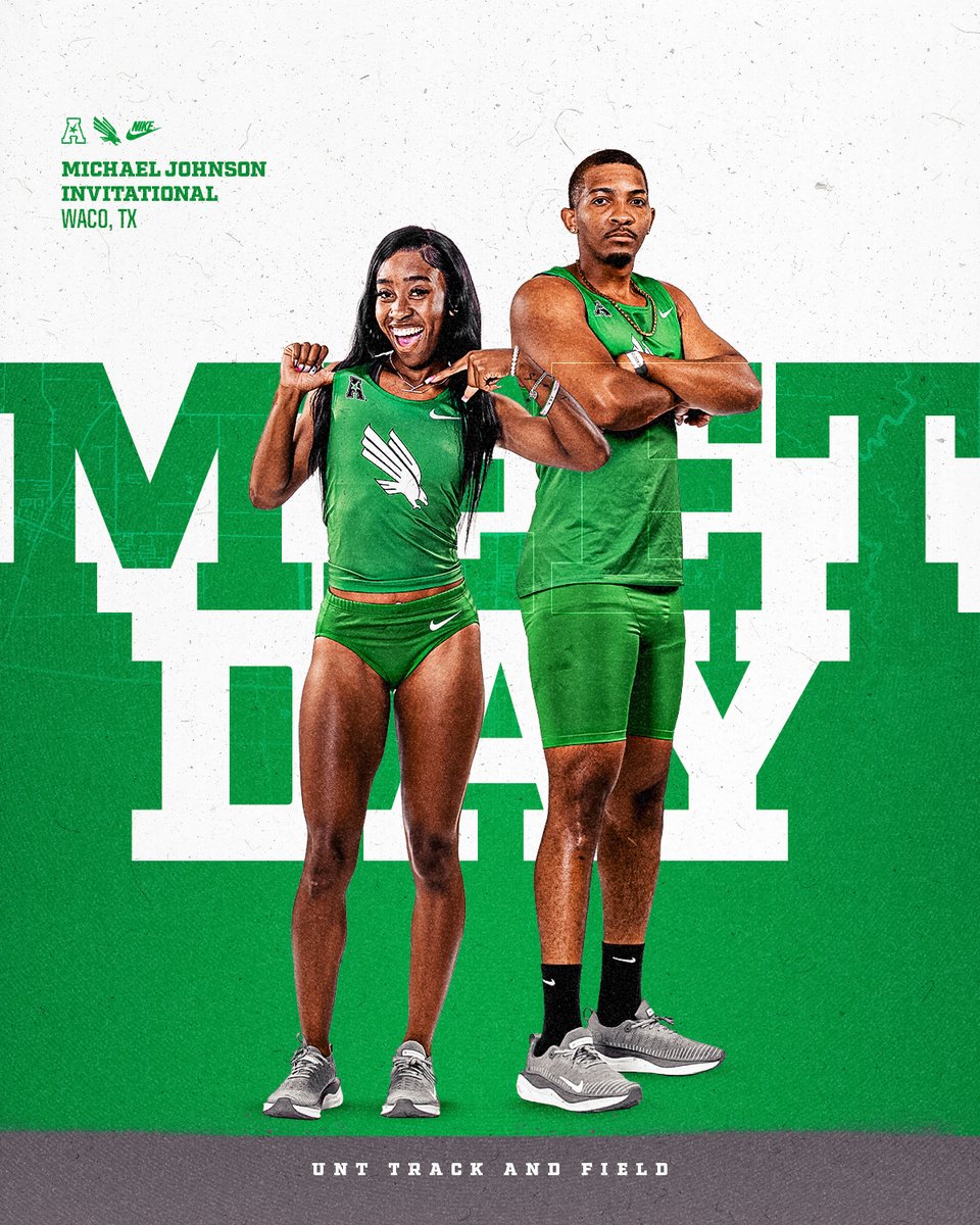 Meet day in Bear Territory 🐻

 👟 Michael Johnson Invitational
📍 Waco, Texas
⏱️ Results (northtex.as/4jzs5uR)

#GMG🦅