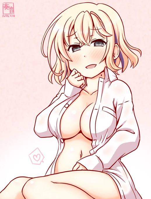 「あら、榛名さん。いらっしゃい。 うふふっ… そう、私も色々あって…そうなの」#艦これ版真剣お絵描き60分一本勝負_20250418#グロワール 