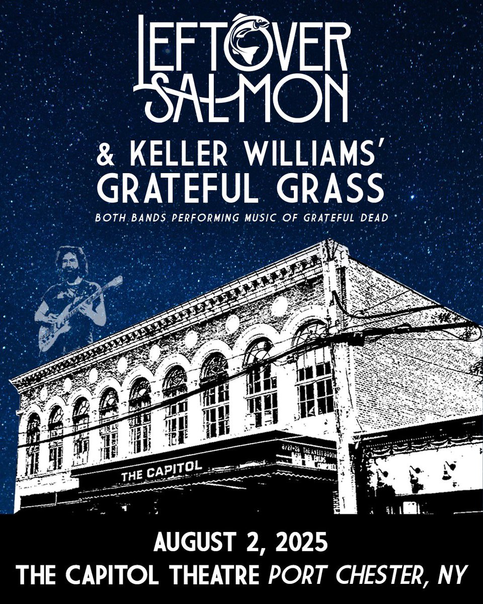 LeftoverSalmon's tweet photo. 🎶 "𝕃𝕖𝕥 𝕥𝕙𝕖𝕣𝕖 𝕓𝕖 𝕤𝕠𝕟𝕘𝕤 𝕥𝕠 𝕗𝕚𝕝𝕝 𝕥𝕙𝕖 𝕒𝕚𝕣" 🎶
Tickets are on sale now for our Jerry Garcia #DazeBetween shows with @KellerMusician Grateful Grass!
Aug 1 @WonderlandCamps - LaFayette, NY
Aug 2 @capitoltheatre - Port Chester, NY
🎟️https://t.co/2EoS2vBfat https://t.co/bUqDWhdn3Z