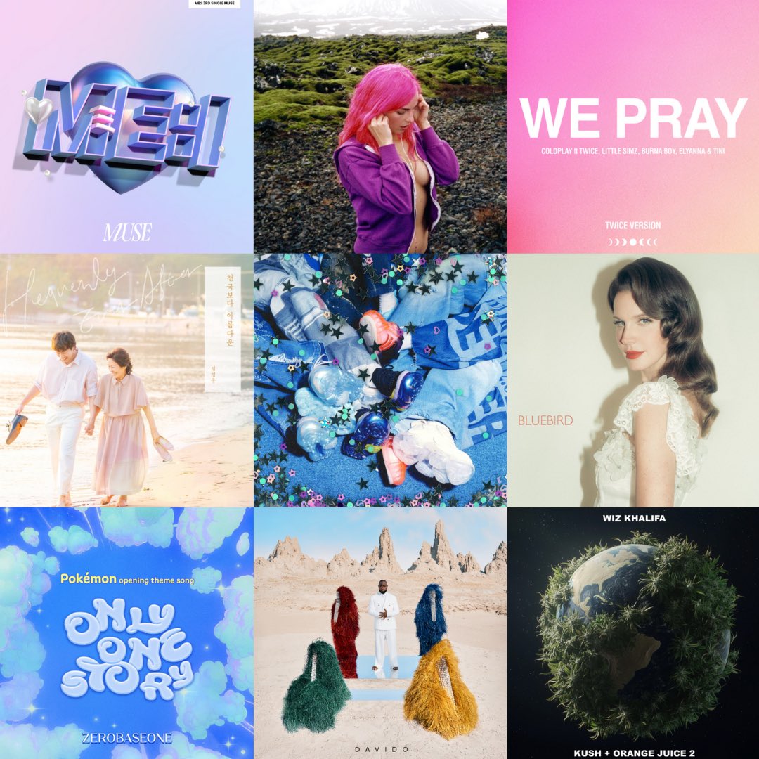STATIONHEAD's tweet photo. What new release are you streaming?
ME:I #ME_I_MUSE #ME_I
Addison Rae #HeadphonesOn #AddisonRae
Coldplay, TWICE, Little Simz, Burna Boy, Elyanna, TINI #WEPRAY_TWICEVersion #TWICE #트와이스 #Coldplay
Lim Young Woong #HeavenlyEverAfter #LimYoungWoong
NCT WISH #NCTWISH_poppop #NCTWISH
Lana Del Rey #Bluebird #LanaDelRey
ZEROBASEONE #OnlyOneStory #Pokémon #ZEROBASEONE #ZB1
Davido, Victoria Monét #OffaMe #5IVE #Davido #VictoriaMonét
Wiz Khalifa #KOJ2 #WizKhalifa
