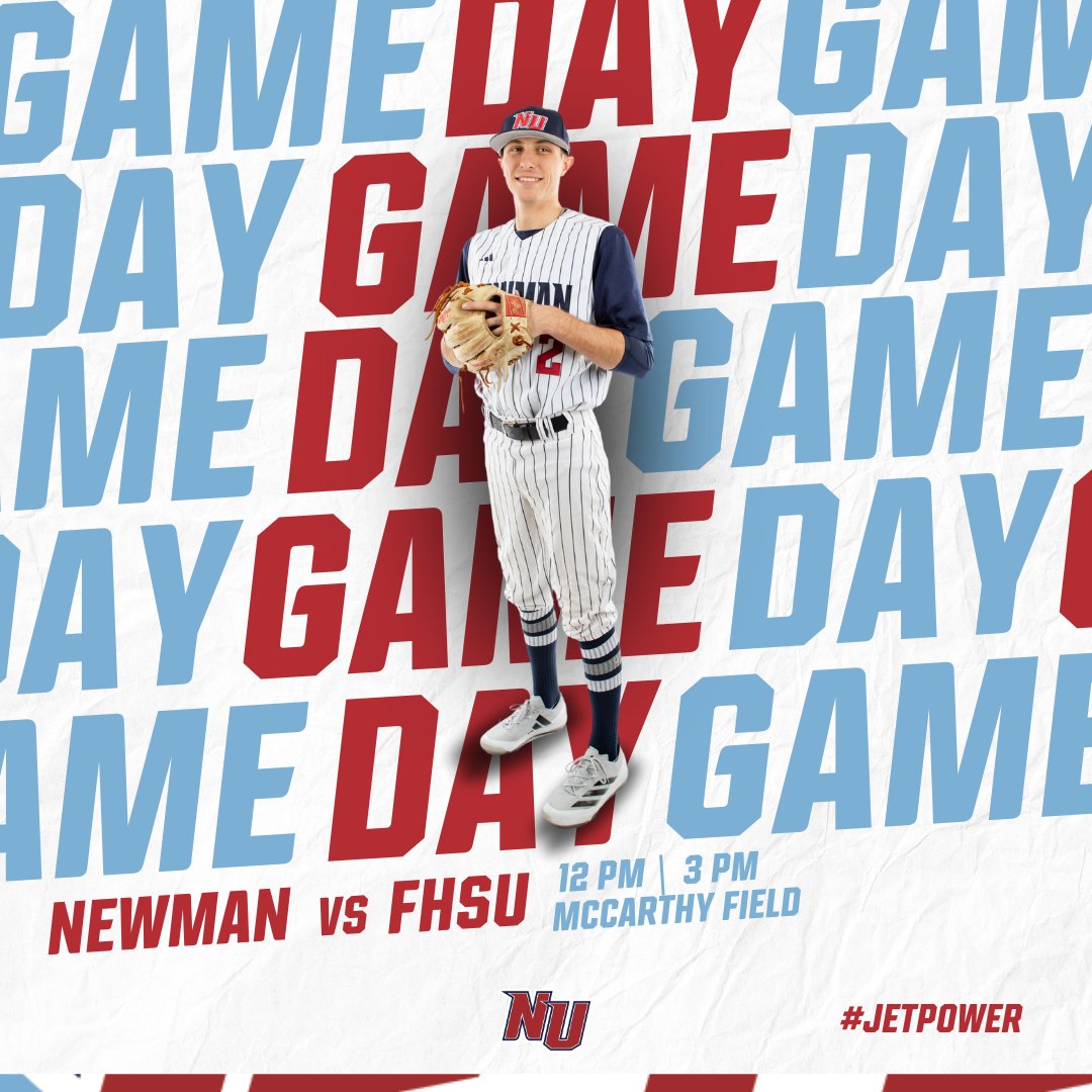 Newman Athletics (@newmanjets) on Twitter photo Game Day❗
🆚No. 23 FHSU
📍McCarthy Field
🕰️12 PM | 3 PM
📺bit.ly/3IXPTFh
📊bit.ly/3IumXrx
🔉bit.ly/4laIhne
#JetPower✈️ x <a href="/NewmanJetsBSB/">Newman Baseball</a> Game Day❗
🆚No. 23 FHSU
📍McCarthy Field
🕰️12 PM | 3 PM
📺bit.ly/3IXPTFh
📊bit.ly/3IumXrx
🔉bit.ly/4laIhne
#JetPower✈️ x <a href="/NewmanJetsBSB/">Newman Baseball</a>