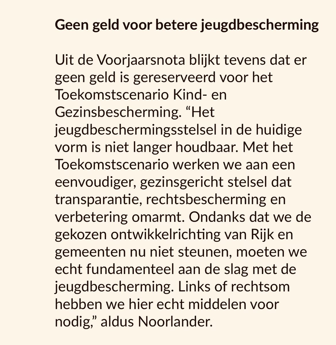 Weten jullie nog dat álle partijen in het debat over de mishandeling van het Vlaardingse pleegmeisje riepen dat betere jeugdbescherming écht noodzakelijk is?

Nog maar een paar weken later, en nu blijkt al dat óók deze woorden van PVV, VVD, BBB en NSC compleet waardeloos zijn.