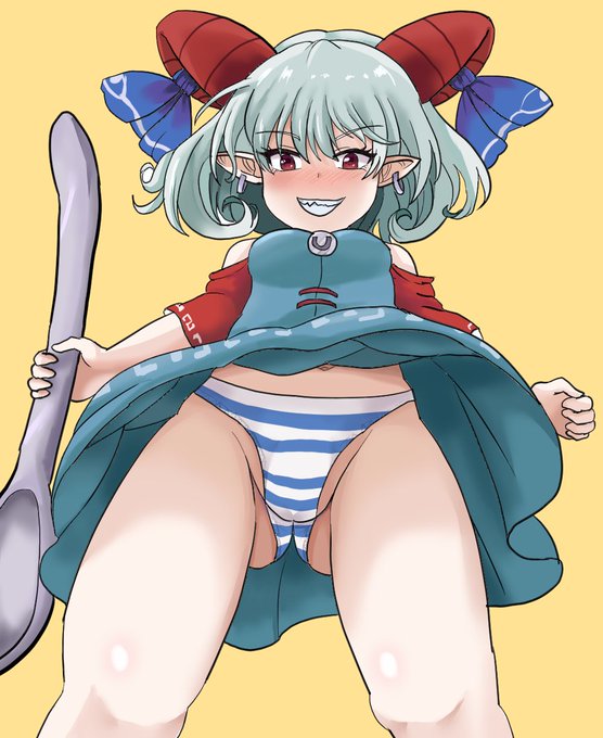 饕餮尤魔
下からアングル

数秒後には踏み潰される 