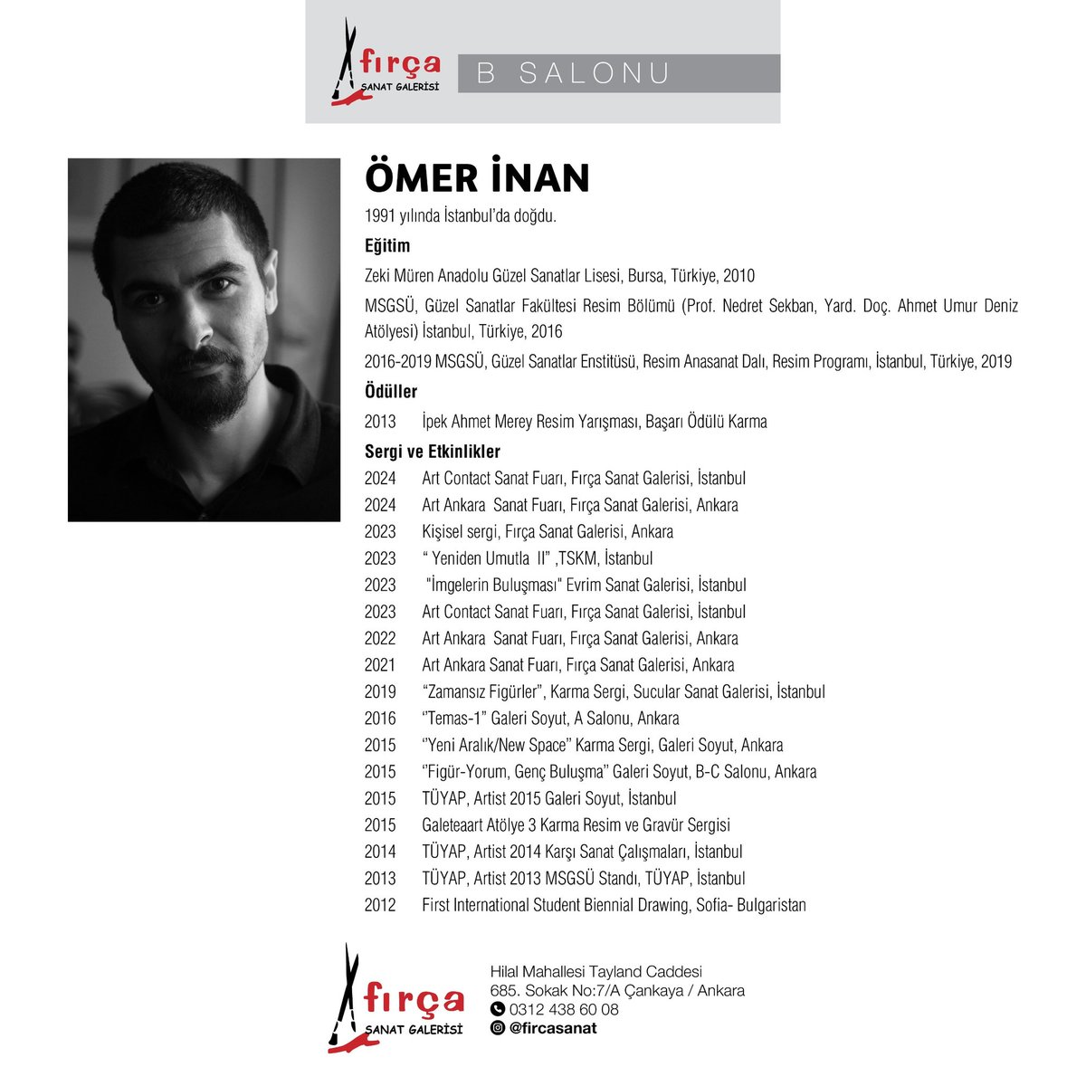 FIRCASANAT's tweet photo. *NURAY EKİM ATMACA*'nın,
*"Sessiz Senfoni"* Ve
*ÖMER İNAN*'ın,
*"Karşılaşma*" 
isimli resim sergileri
*18 Nisan-12 Mayıs 2025* tarihleri arasında, Galerimizin A ve B Salonlarında sanatseverlerin beğenisine sunulacaktır.
Açılış: 18 Nisan Cuma 18.00-20.00
Fırça Sanat Galerisi https://t.co/RkimTghiDl