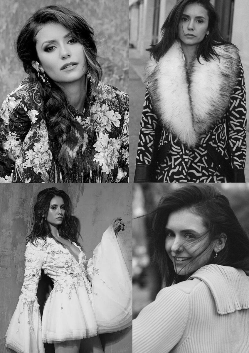 📸 Nina Dobrev in black and white 🤍