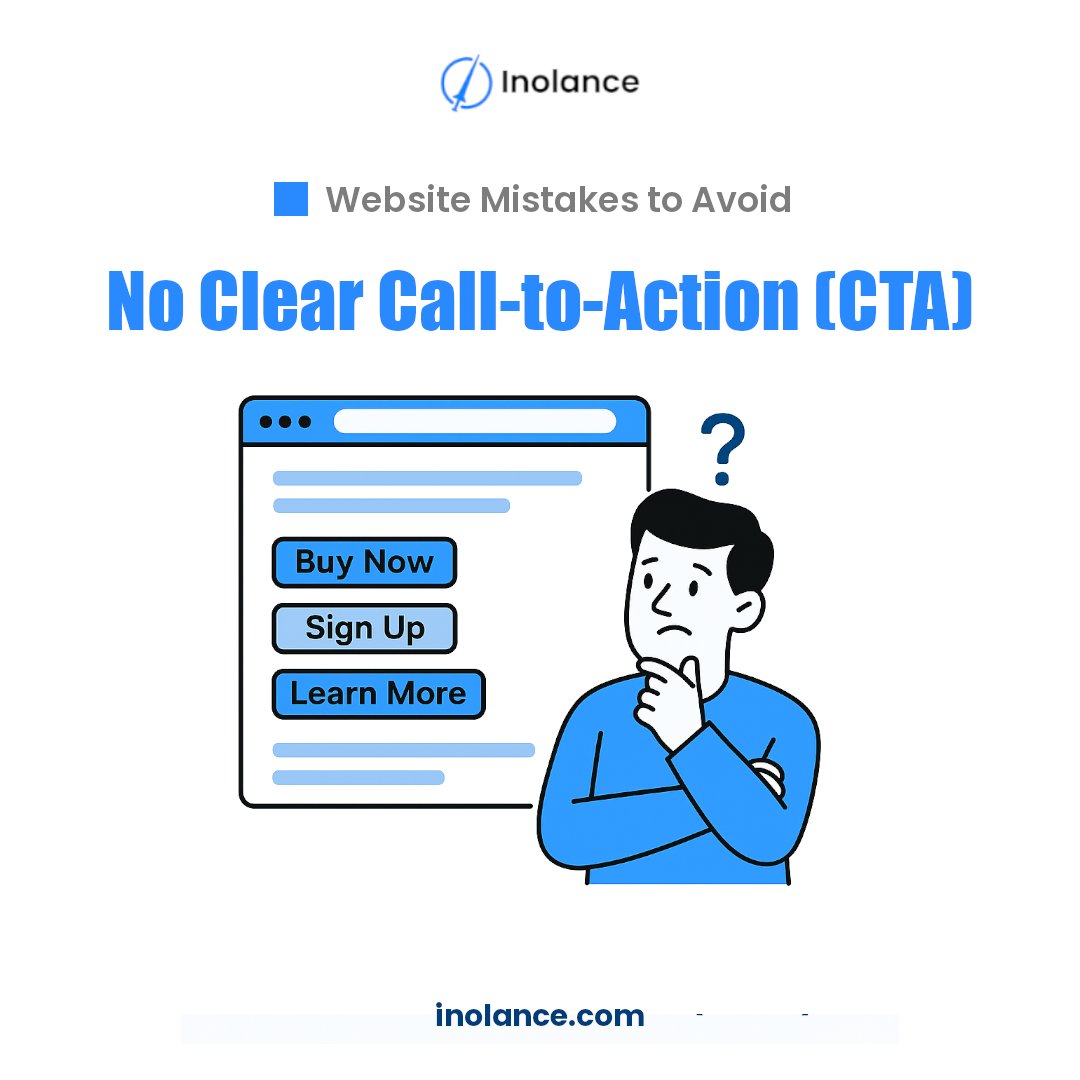 InolancePvt's tweet photo. Is your website guiding visitors on what to do next? A common mistake is not having a clear call-to-action. A clear CTA directs your visitors and increases the chance of converting them into customers.
#WebsiteTips #WebDesignMistakes #WebsiteGoals #BusinessWebsite #WebsiteDesign https://t.co/qtdj8NsvVi
