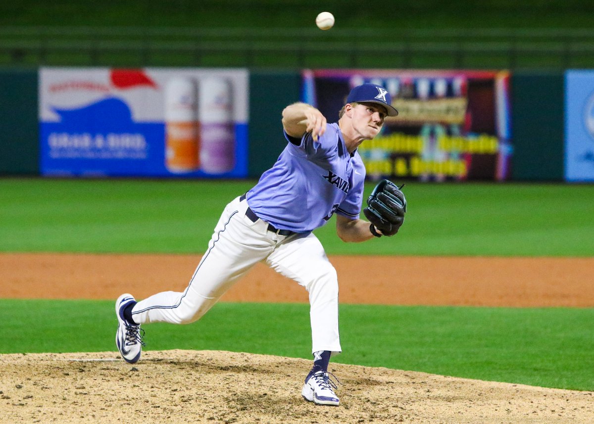 Jake Hooker and Jack Nobe (Xavier) both played a crucial role in a win over Cincinnati on Tuesday, pitching a combined 3.1 innings of relief while only allowing one run, as Hooker recorded the victory.