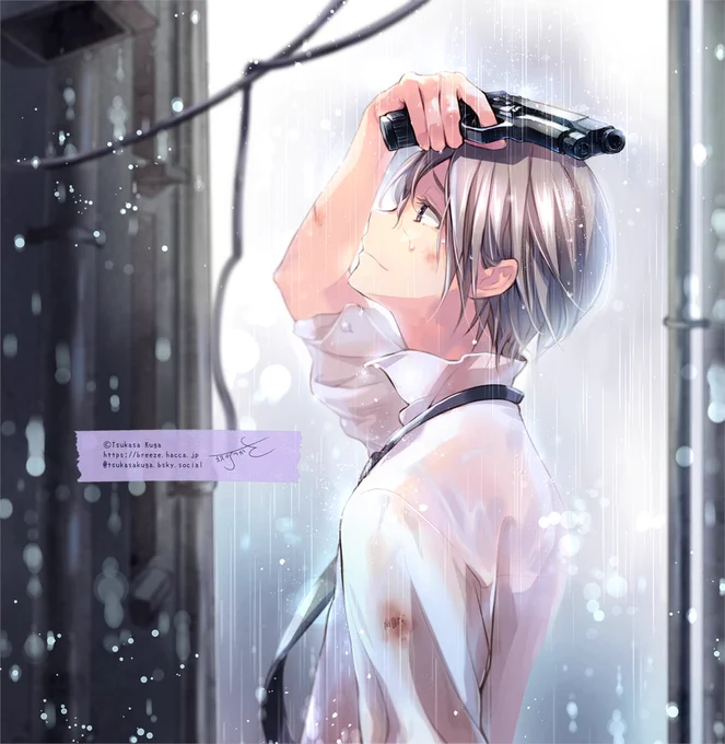 #このツイートを見た人は武器ならなんでもいいから好きな武器晒しなさいっ昔描いた絵を手直ししました 