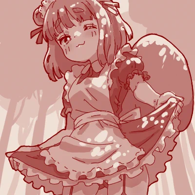 メイドさん描きました