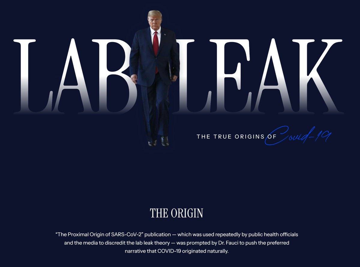 jon_delorraine's tweet image. 🔴🇺🇸ALERTE INFO | La Maison Blanche a créé un site pour dénoncer les mensonges sur le COVID.
Il pointe Fauci et les médias qui ont menti sur l'origine du virus.

On attend toujours en France.
whitehouse.gov/lab-leak-true-…