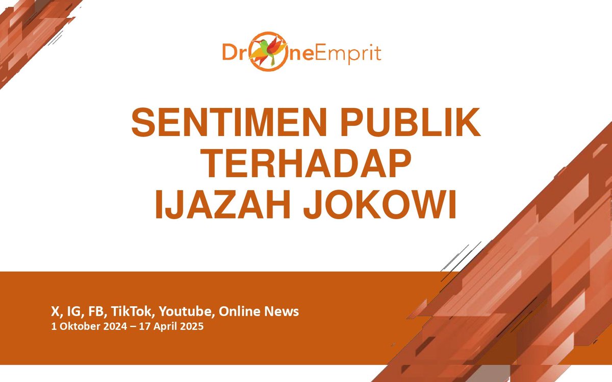 Analisis Percakapan Publik: Ijazah Palsu Jokowi

Kontroversi ijazah palsu Jokowi kembali mencuat, meski sudah dibantah dan digugat di pengadilan.

Mengapa isu ini terus diperdebatkan? 

Yuk, kita analisis percakapan publik yang tak kunjung mereda.

By DE (<a href="/ismailfahmi/">Ismail Fahmi</a>)